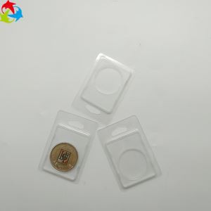 Clear Plastic Coin Clamshell Packaging