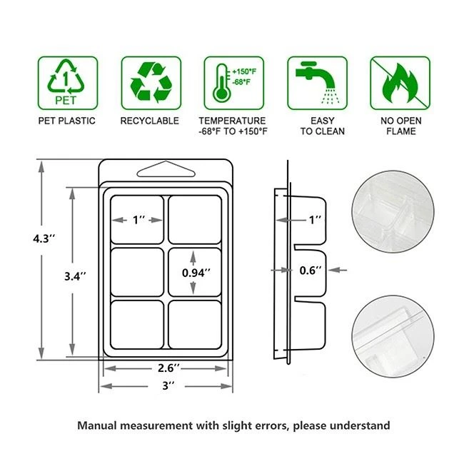 Wax Melt Mold Clamshell